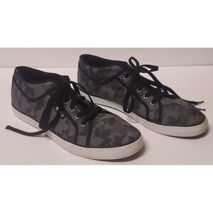 VTG LRG Skater Sneakers Maple Pattern Black/ Grey Camo Low Profile M US 11 Shoe